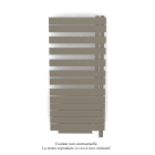 Acova - Fassane Spa Asym EL +Air, droite, Concrete Grey, 750W, H 1248mm / L 550mm