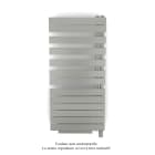 Acova - Fassane Spa Asym EL +Air, droite, Inox Look, 750W, H 1248mm / L 550mm