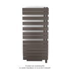 Acova - Fassane Spa Asym EL +Air, droite, Brown Quartz, 750W, H 1248mm / L 550mm