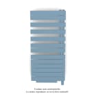 Acova - Fassane Spa Asym EL +Air, droite, Pastel Blue, 750W, H 1248mm / L 550mm