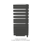 Acova - Fassane Spa Asym EL +Air, droite, Umbra Grey, 750W, H 1248mm / L 550mm