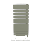 Acova - Fassane Spa Asym EL +Air, droite, Cement Grey, 750W, H 1248mm / L 550mm