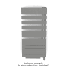 Acova - Fassane Spa Asym EL +Air, droite, Telegrey 2, 750W, H 1248mm / L 550mm
