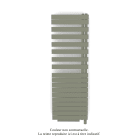 Acova - Fassane Spa Asym EL +Air, droite, Cement Grey, 1000W, H 1741mm / L 550mm