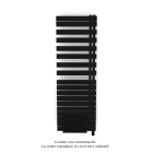 Acova - Fassane Spa Asym EL +Air, droite, Traffic Black, 1000W, H 1741mm / L 550mm