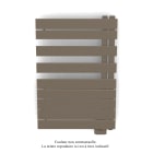 Acova - Fassane Spa Asym EL droite, régul IHD, Pearl Beige, 500W,H860mm / L550mm