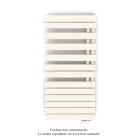 Acova - Fassane Spa Asym EL droite, régul IHD, Edelweiss m., 750W,H1238mm / L550mm