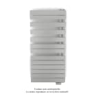 Acova - Fassane Spa Asym EL droite, régul IHD, White Aluminium, 750W,H1238mm / L550mm