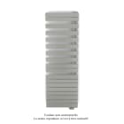Acova - Fassane Spa Asym EL droite, régul IHD, Inox Look, 1000W,H1731mm / L550mm