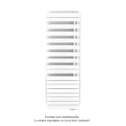 Acova - Fassane Spa Asym EL droite, régul IHD, White Matt, 1000W,H1731mm / L550mm