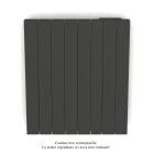 Acova - Fassane Premium EL H, commande RF,Umbra Grey 7222, 750W H700 mm / L609 mm