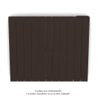 Acova - Fassane Premium EL H, commande RF,Dark Brown 0270, 1000W H700 mm / L831 mm