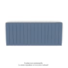 Acova - Fassane Premium EL H, commande RF,Pigeon Blue 5214, 1000W H500 mm / L1201 mm