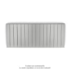 Acova - Fassane Premium EL H, commande RF,White Aluminium 9006, 1000W H500mm / L1201mm