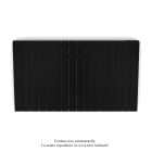 Acova - Fassane Premium EL H, commande RF,Jet Black 9005, 1500W H700 mm / L1201 mm