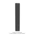 Acova - Fassane Premium EL V, commande RF, couleur Umbra Grey, 750W, H2017 mm / L296 mm