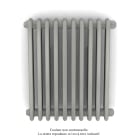 Acova - Vuelta EL horizontal, sans régul., Inox Look, 500W, H 600 mm / L 512 mm