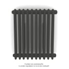 Acova - Vuelta EL horizontal, sans régul., Umbra Grey, 500W, H 600 mm / L 512 mm