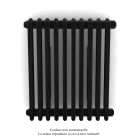 Acova - Vuelta EL horizontal, sans régul., Jet Black, 500W, H 600 mm / L 512 mm
