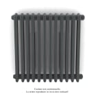 Acova - Vuelta EL horizontal, sans régul., Black Matt, 750W, H 600 mm / L 604 mm