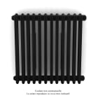 Acova - Vuelta EL horizontal, sans régul., Jet Black, 750W, H 600 mm / L 604 mm