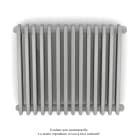 Acova - Vuelta EL horizontal, sans régul., White Aluminium, 1000W, H 600 mm / L 742 mm