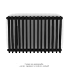 Acova - Vuelta EL horizontal, sans régul., Jet Black, 1250W, H 600 mm / L 880 mm