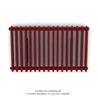 Acova - Vuelta EL horizontal, sans régul., Ruby Red, 1500W, H 600 mm / L 1018 mm