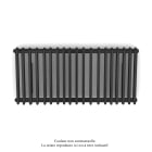 Acova - Vuelta EL horizontal, sans régul., Black Quartz, 2000W, H 600 mm / L 1294 mm