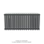 Acova - Vuelta EL horizontal, commande RF, Black Matt, 2000W, H 623 mm / L 1284 mm
