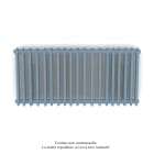 Acova - Vuelta EL horizontal, sans régul., Pastel Blue, 2000W, H 600 mm / L 1294 mm