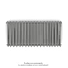 Acova - Vuelta EL horizontal, sans régul., Grey Aluminium, 2000W, H 600 mm / L 1294 mm