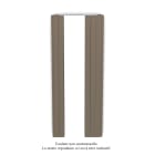 Acova - Fassane Premium EL miroir cde RF Pearl Beige 1235, 1000W, H1817mm / L740mm