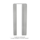 Acova - Fassane Premium EL miroir cde RF White Aluminium 9006, 1000W, H1817mm / L740mm