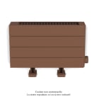 Acova - Fassane Premium EL plinthe, sans régul, Terracota mat 0292,500W, H296mm / L525mm