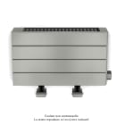 Acova - Fassane Premium EL plinthe, sans régul, Inox look 0332, 500W, H296mm / L525mm