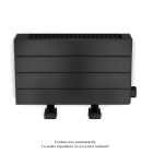 Acova - Fassane Premium EL plinthe, sans régul, Black Quartz 0550, 500W, H296mm / L525mm