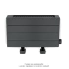 Acova - Fassane Premium EL plinthe, sans régul, Black Matt 0557, 500W, H296mm / L525mm
