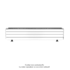 Acova - Fassane Premium EL plinthe, sans régul, White Matt 0556, 1500W, H296mm / L1525mm