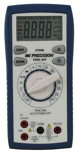 Sefram - Multimètre numérique de poche 6600 points TRMS AC. LCD rétro-éclairé.