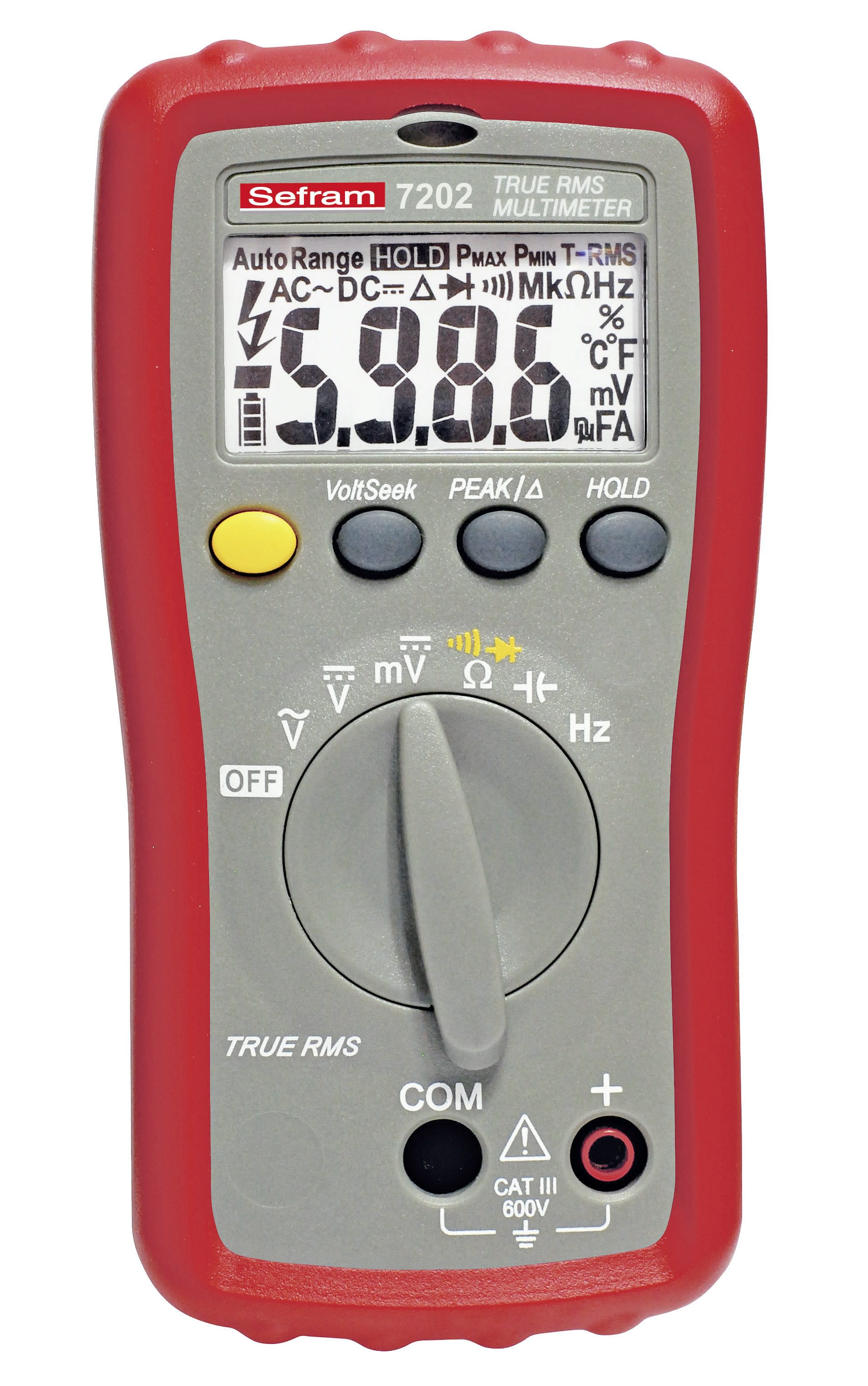 Sefram - Multimètre numérique portable 6000 pts de mesure. TRMS AC.