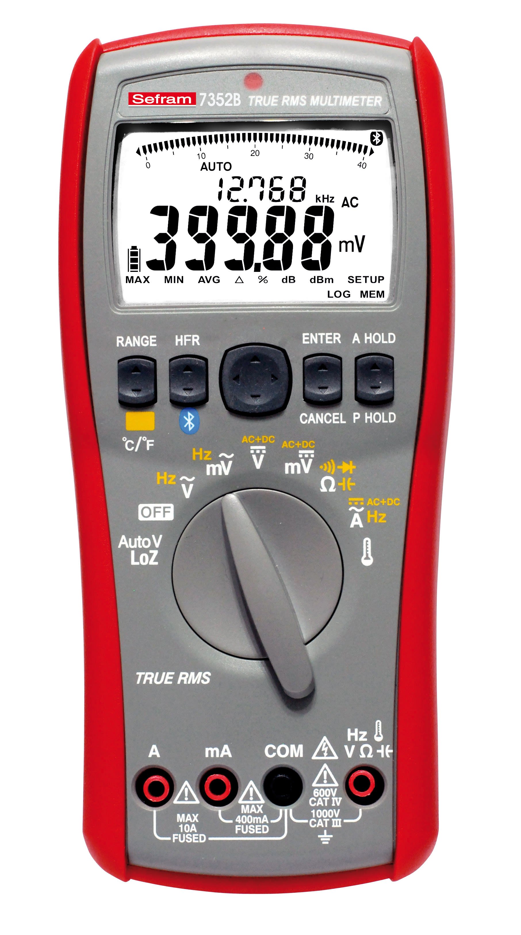 Sefram - Multimètre 40000 pts.TRMS AC, AC+DC. Tension, courant ,résistance.Bluetooth