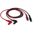 Sefram - Jeu de cordons Ban. droite (4 mm)/Ban. Coudée (4 mm)-1000V-CATIII