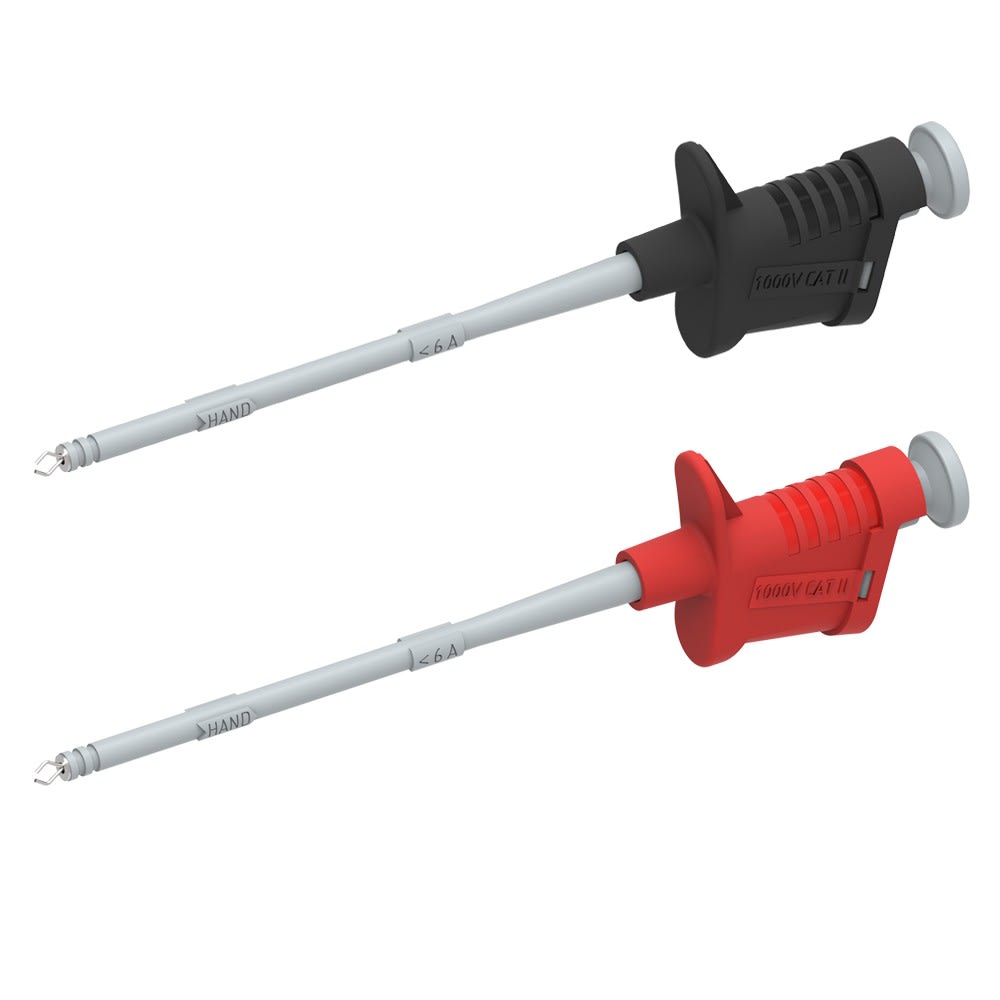 Sefram - Lot de 2 grippes fils pour la mesure sur circuits électroniques