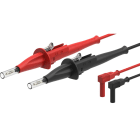 Sefram - Jeu de cordons pointe de touche IP2X / Ban.coudé (4mm) (N+R), 600 V CATIV