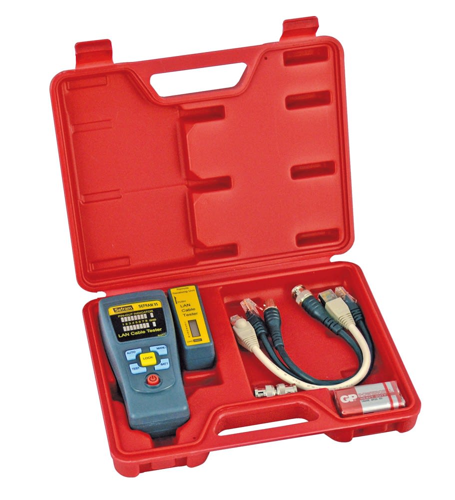Sefram - Testeur de câbles pour réseaux informatiques.