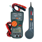 Sefram - Testeur de câble réseaux informatiques, et multimètre numérique. Tension AC/DC