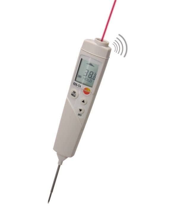 TESTO - testo 826-T4 - Thermometre de penetration et infrarouge, optique 6:1