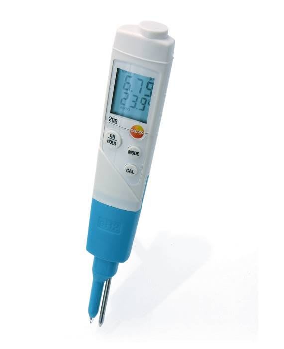 TESTO - testo 206-pH2 - pHmètre pour milieux non liquides