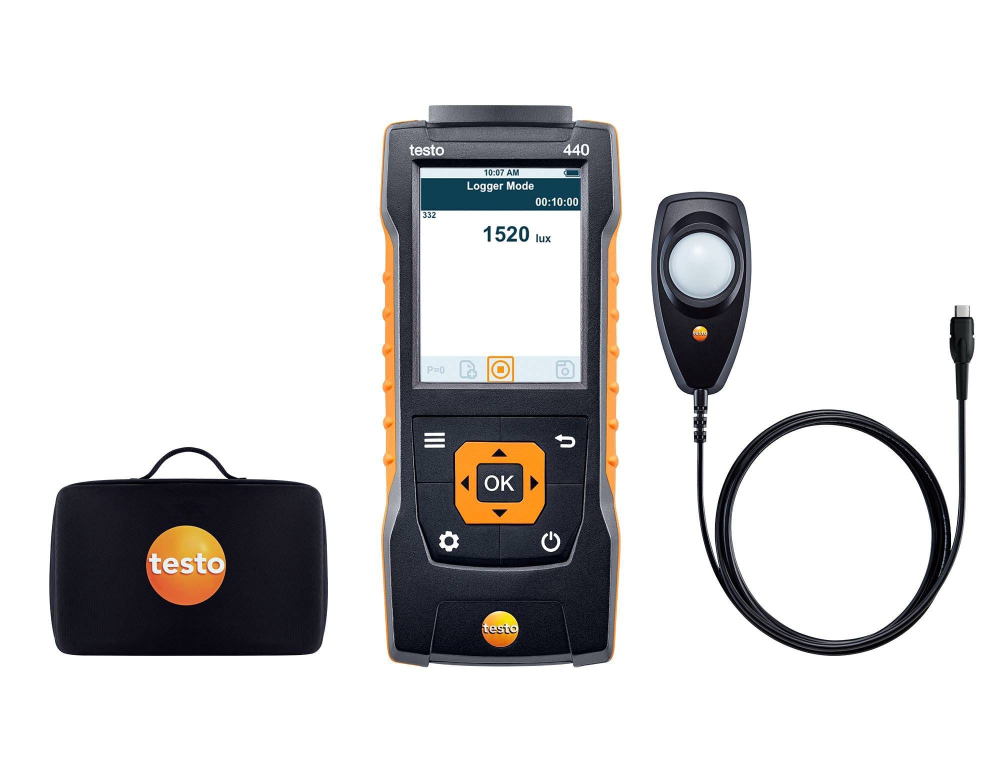 TESTO - Set testo 440 - Sonde Lux et Anémomètre multifonctions